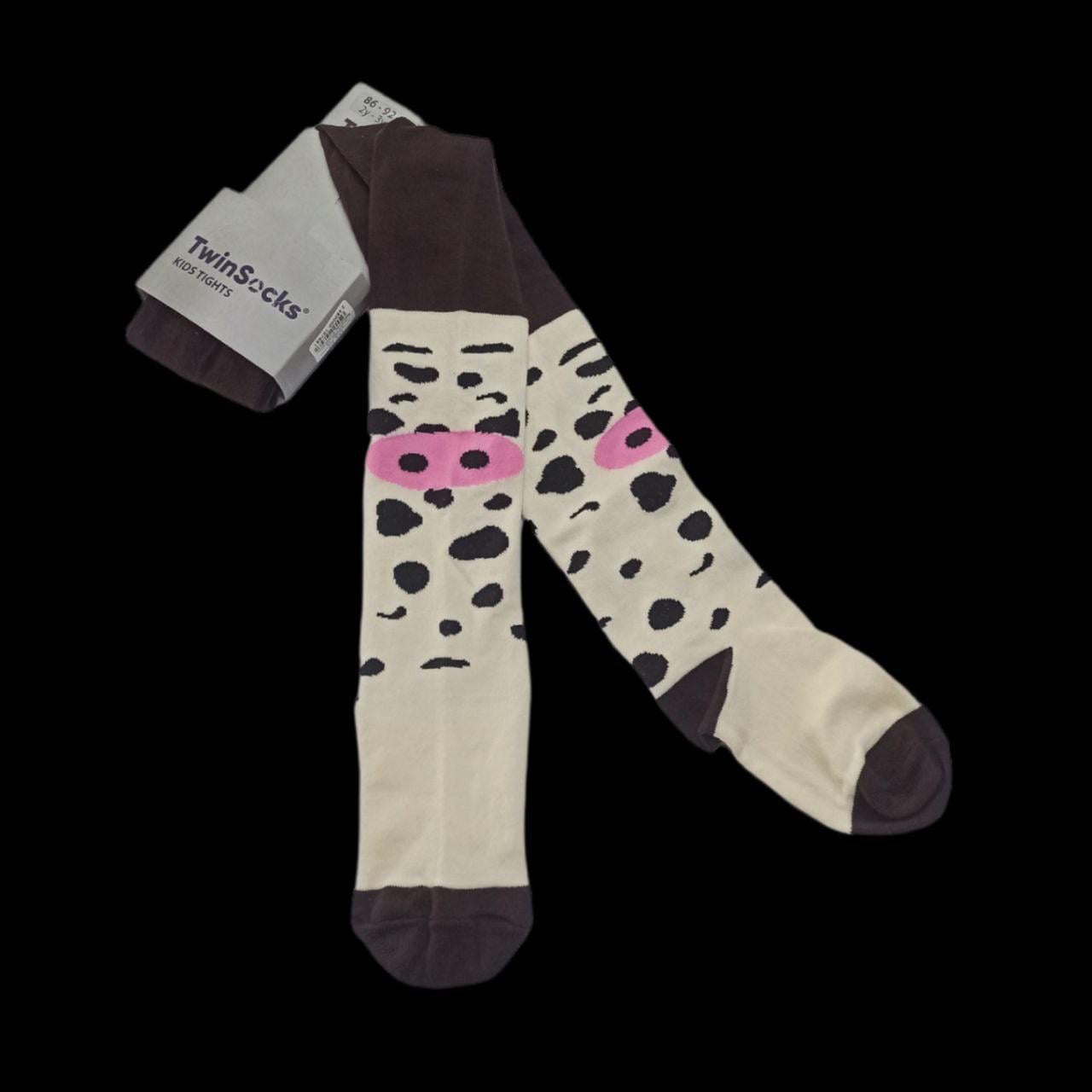 Колготки детские TwinSocks 310 Коровка р. 14/110-116 Молочный/Шоколадный (310-К/Ш)