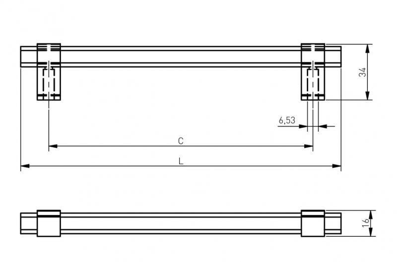 Меблева ручка GTV IMPERIA (UZ-IMPERIAL-256-18) - фото 4 Меблева ручка GTV IMPERIA (UZ-IMPERIAL-256-18) - фото 4