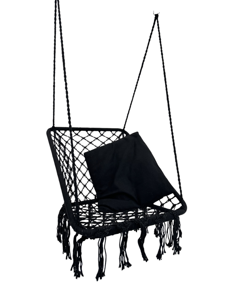 Кресло-качели садовые WCG с подушкой Черный (QNSW03BL) - фото 1 Кресло-качели садовые WCG с подушкой Черный (QNSW03BL) - фото 1