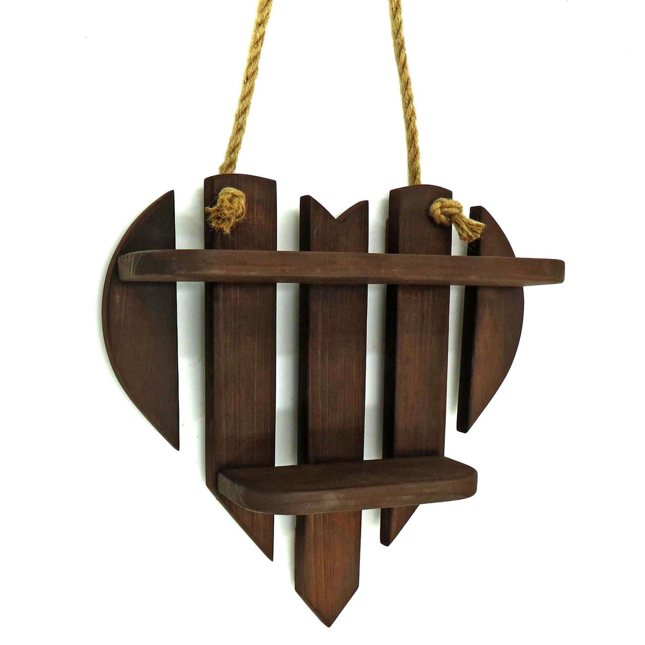 Полка настенная из дерева Намасте Капучино (НСП-0064109)