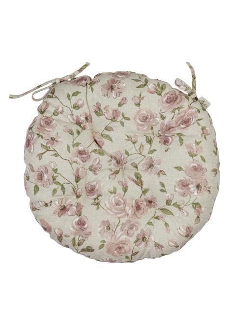 Подушка на стул Прованс Тереза Цветочки d 40 см