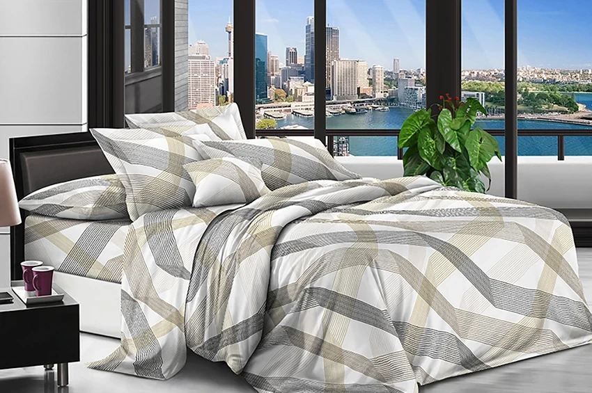 Комплект постельного белья TAG Tekstil BR-1029 двуспальный (18246)