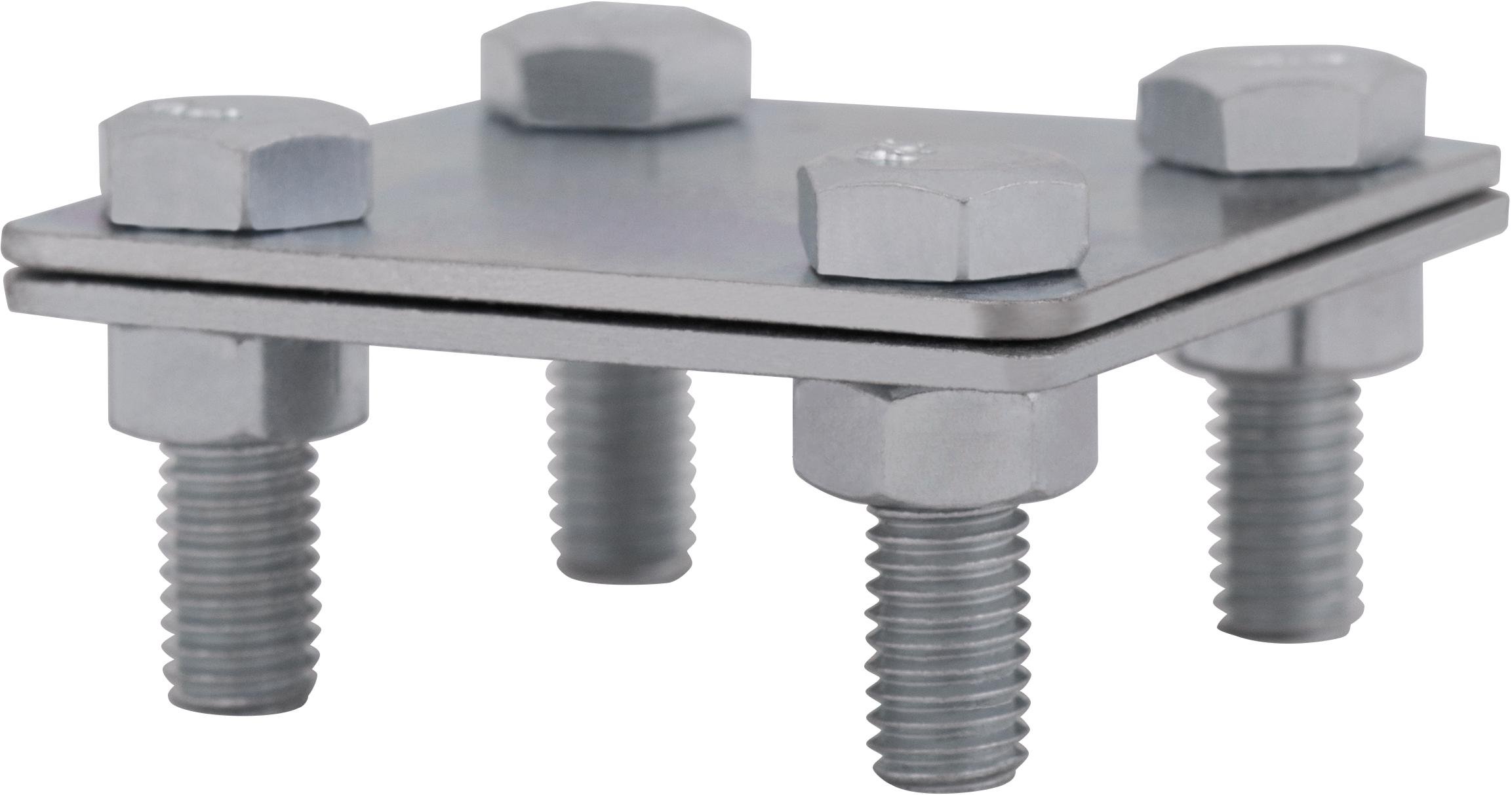 З'єднувач хрестовий E.NEXT смуга-смуга 57x57 мм для плоского провідника 30 мм оцинкована сталь (z0020024)