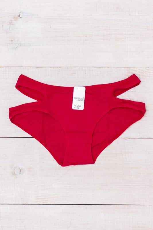 Труси жіночі Носи своє з розрізом на стегні L Червоний (122 см19-v5)