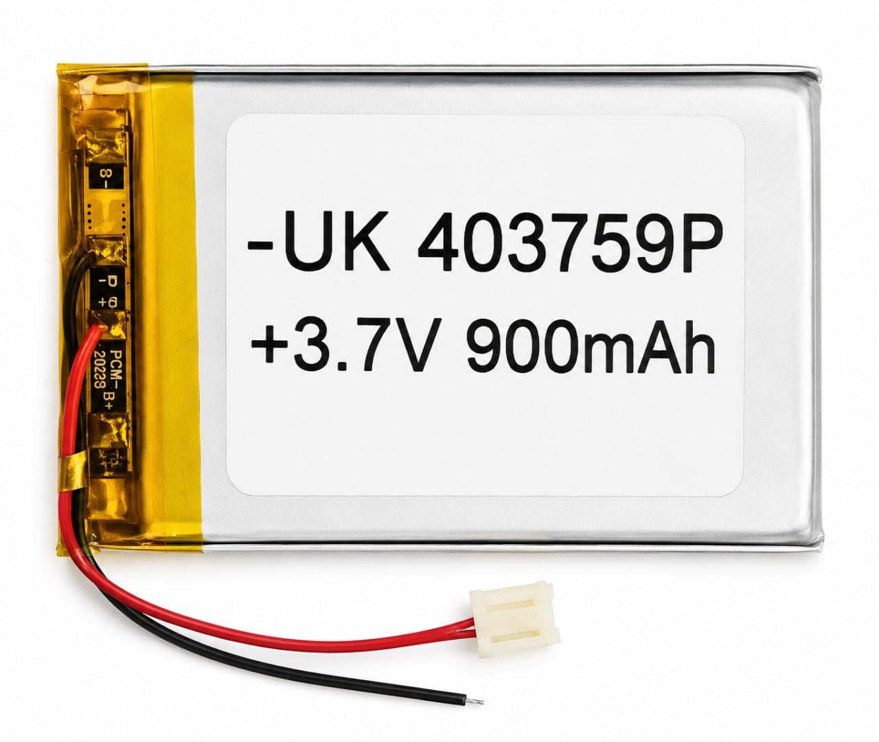 Аккумулятор литий-полимерный 403759 900 mAh (000020606)