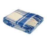 Плед вовняний 140х200 см Синій - фото 4