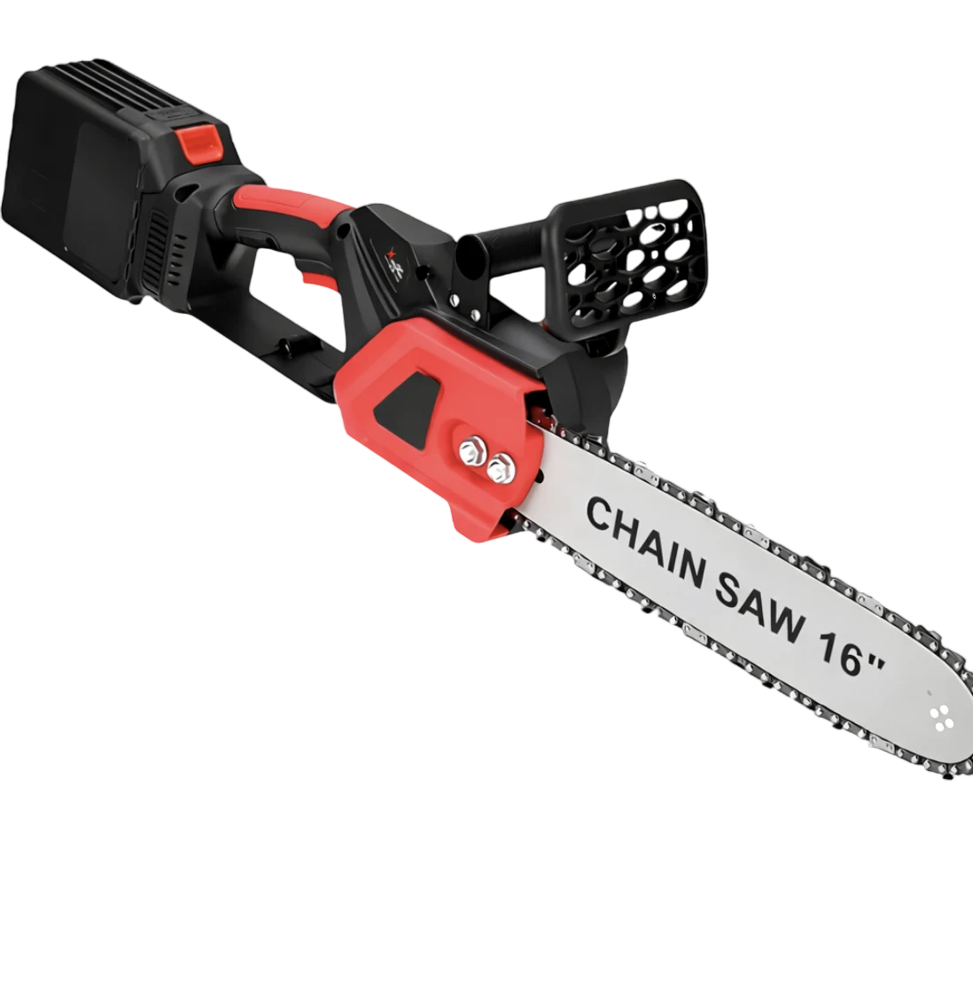Пила цепная аккумуляторная Chain Saw 16″ 36V 2 АКБ 6.0 Ah шина 40 см 3/8″ 11 м/с 5500 об/мин в кейсе (G6586-1)