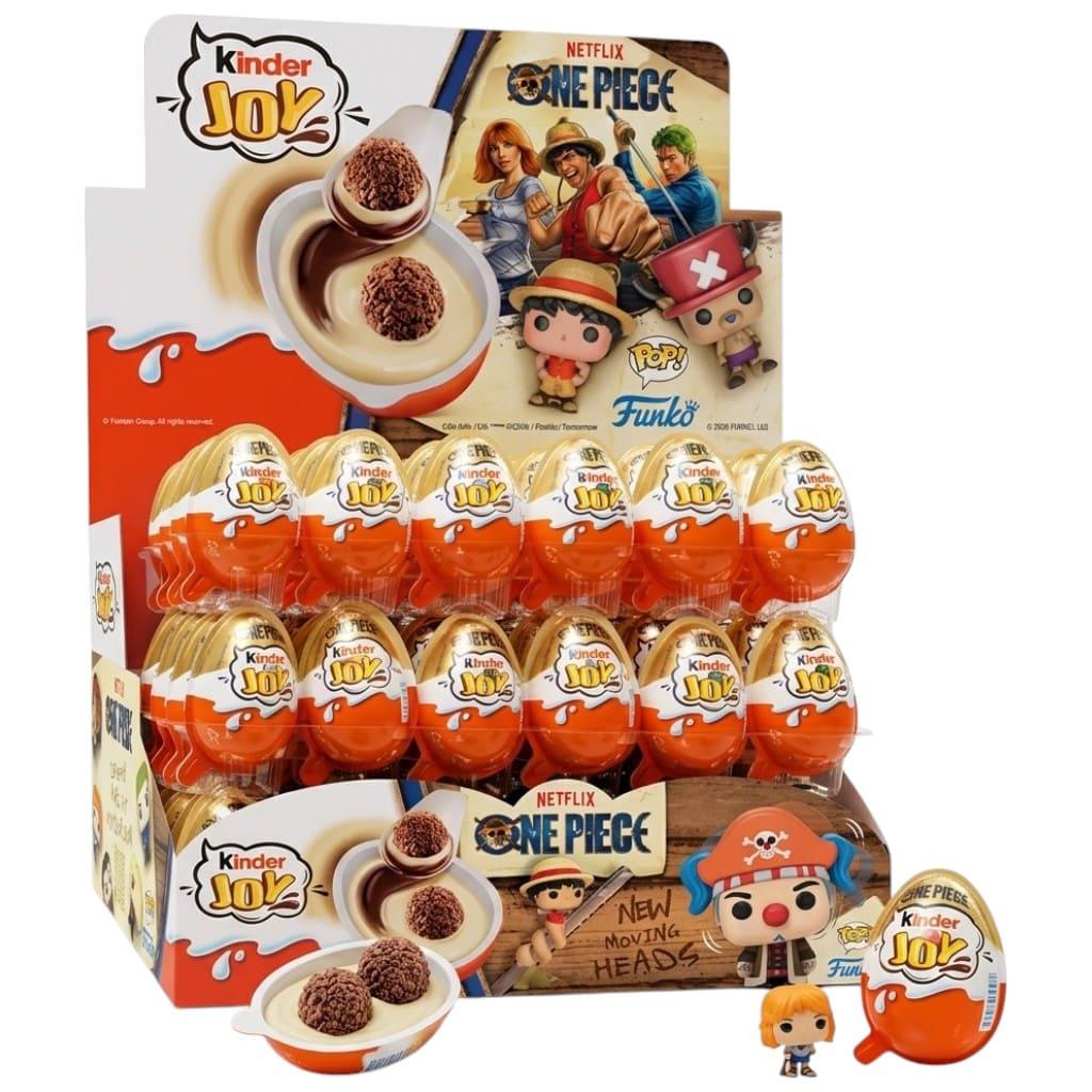Шоколадні яйця Kinder Joy Funko Netflix One Piece 72 шт. х 20 г (3159338785)