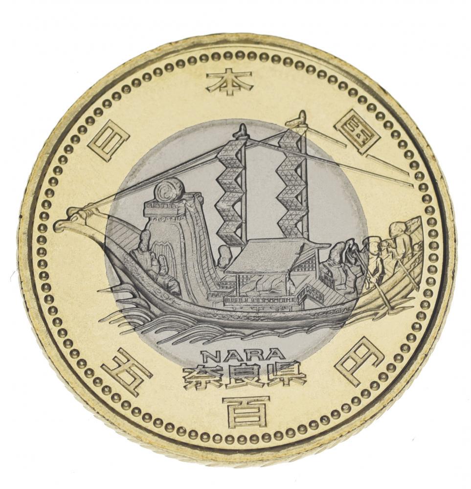 Коллекционная монета Япония 500 йен 2009 Биметалл UNC Префектуры - Нара (М05770)