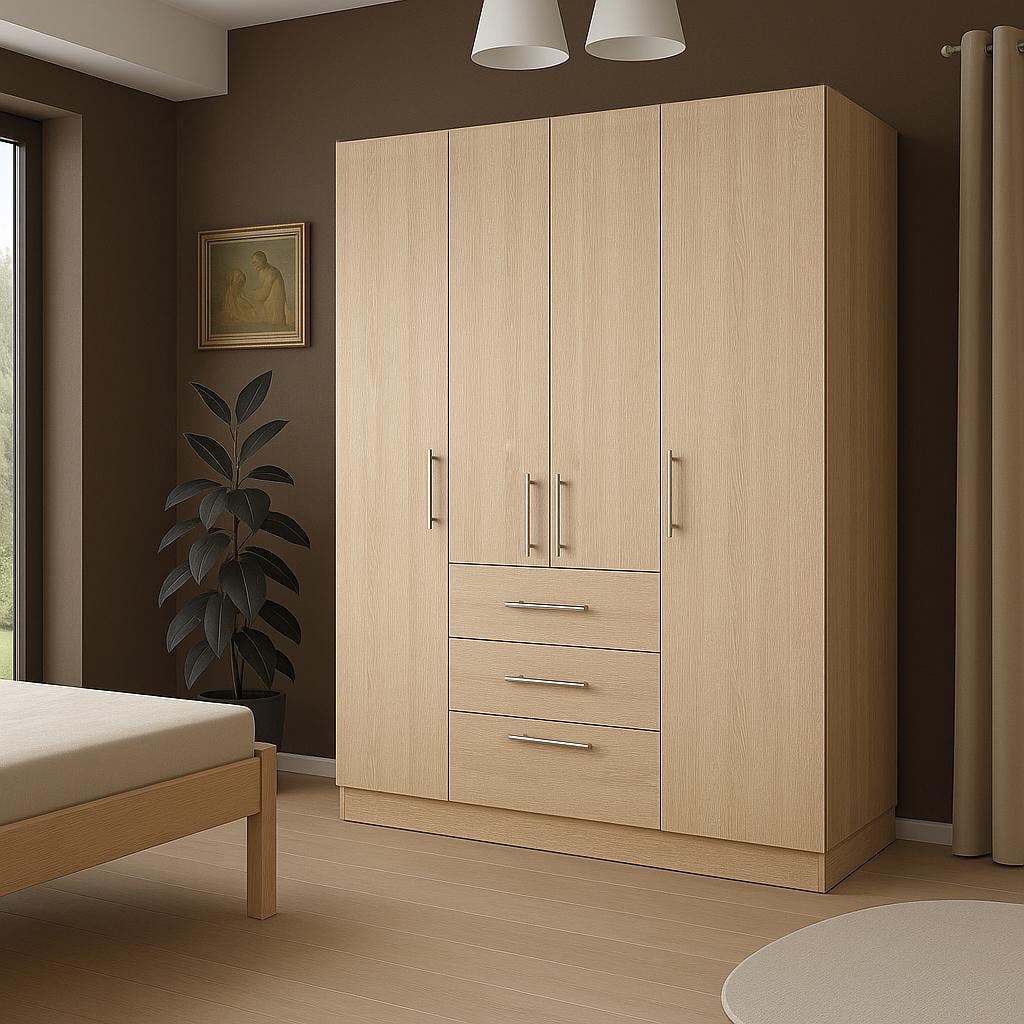 Шкаф распашной  SENAM ШР9 ДСП 2600х1600х450 мм Дуб сонома (ШР9.26.45.16.3)