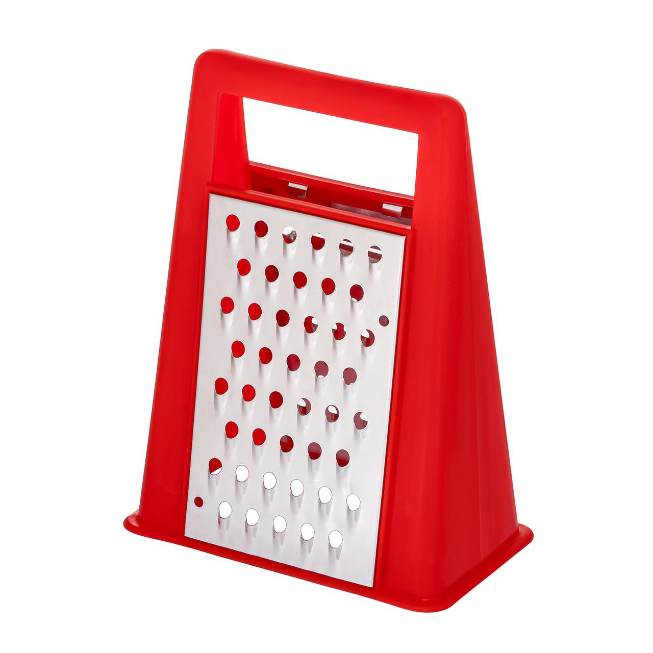 Терка конусная 19 см для овощей и фруктов 2-сторонняя из нержавеющей стали в пластиковом корпусе (1719154059) - фото 3