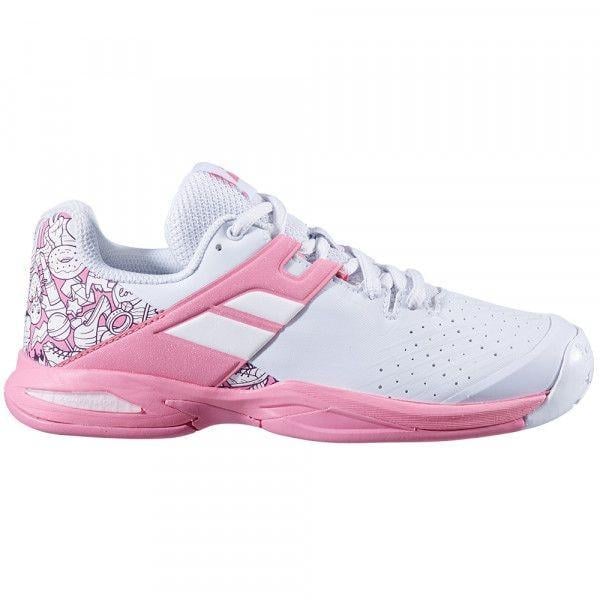 Кроссовки детские Babolat Propulse all court junior р. 38 White/Geranium pink (32S20478/1040 38)