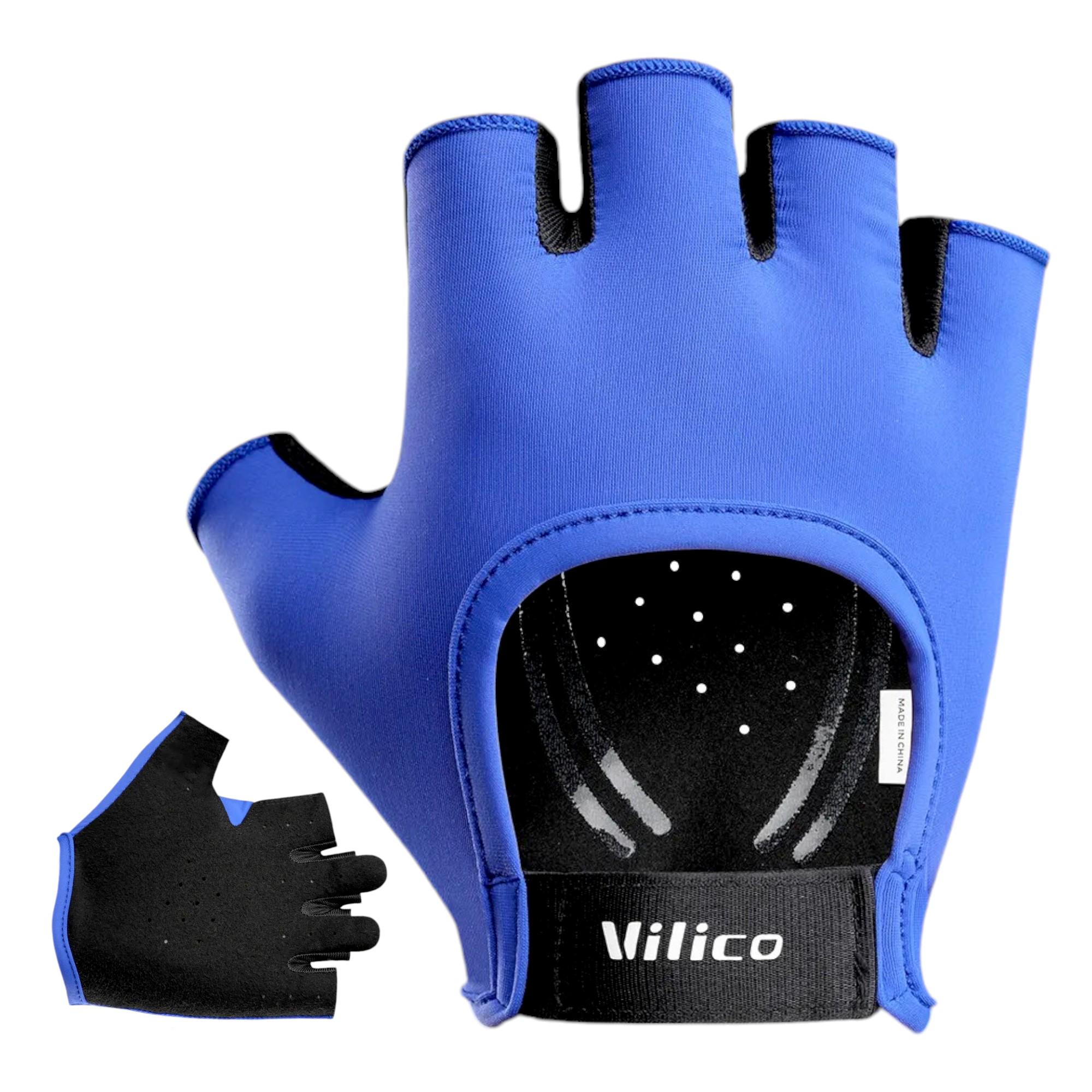 Велоперчатки Vilico унисекс Синий (66_7_S_2) Велоперчатки Vilico унисекс Синий (66_7_S_2)