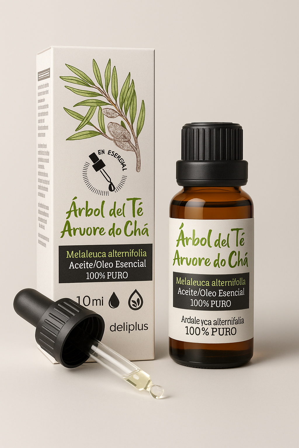Олія чайного дерева натуральна Aceite árbol del té 100% puro Deliplus 10 мл (26620803)