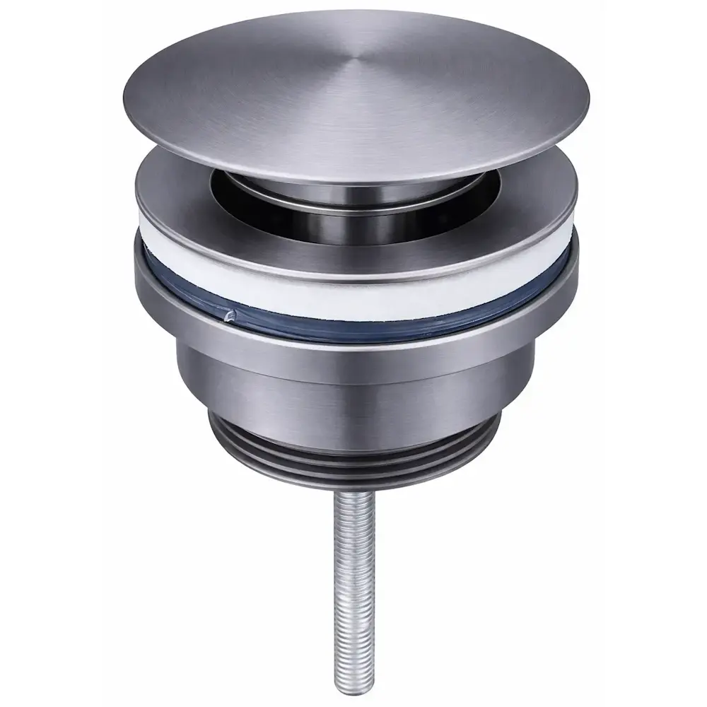 Клапан донный VBI Click-clack 1 1/4” для раковины Графит (VBI-059000GR)