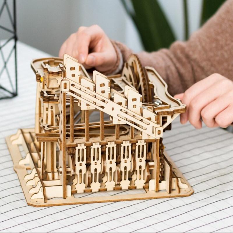 Деревянный 3D конструктор Robotime LG502 Marble Squad - фото 4 Деревянный 3D конструктор Robotime LG502 Marble Squad - фото 4