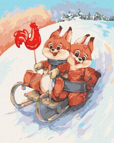 Картина по номерам Вместе веселее