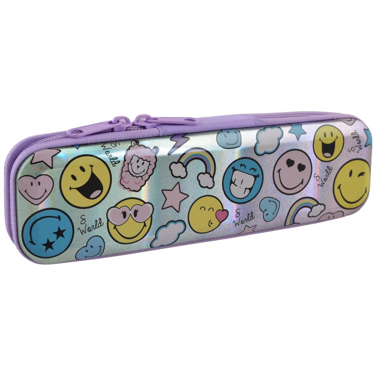 Пенал металевий YES Smiley world-1 (532282)