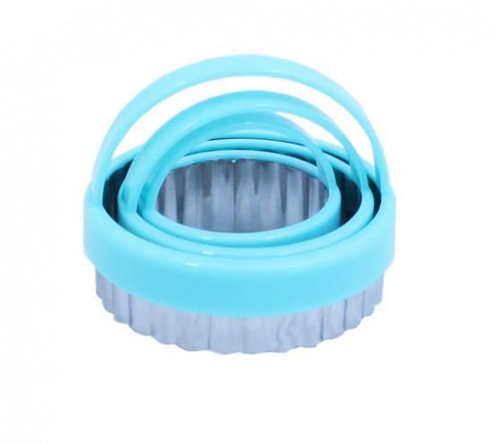 Набор металлических формочек Fissman 3 шт. 7,5x7/5x6/4,5x5 см для вырезания печенья (PR-7467.2.BW)