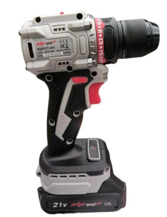 Шуруповерт акумуляторний Промінь АШЛ-21 pro безщітковий (21611200)
