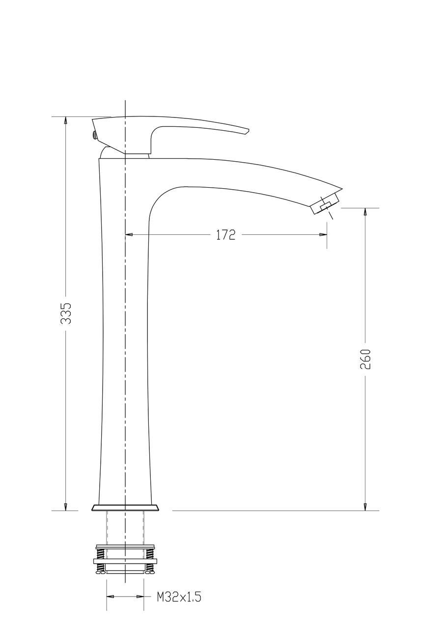 Змішувач для умивальника Gappo Jacob G1007-18 Білий/Хром - фото 2