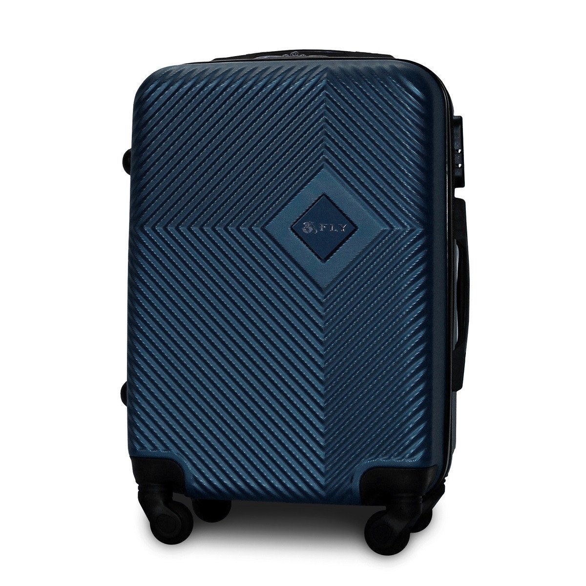 Чемодан ручная кладь Fly 2130 малый на 4 колесах 54х41х22 см Морская волна