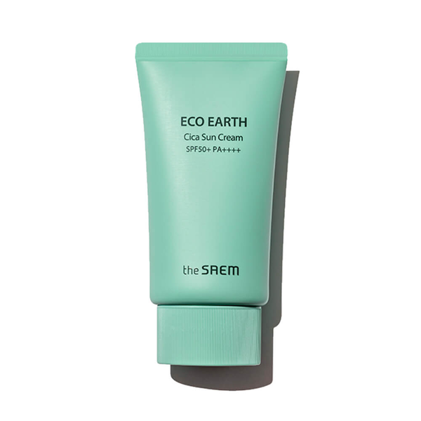 Крем The Saem Eco Earth Cica Sun Cream солнцезащитный с комплексом центеллы и мятой для чувствительной кожи 50 мл
