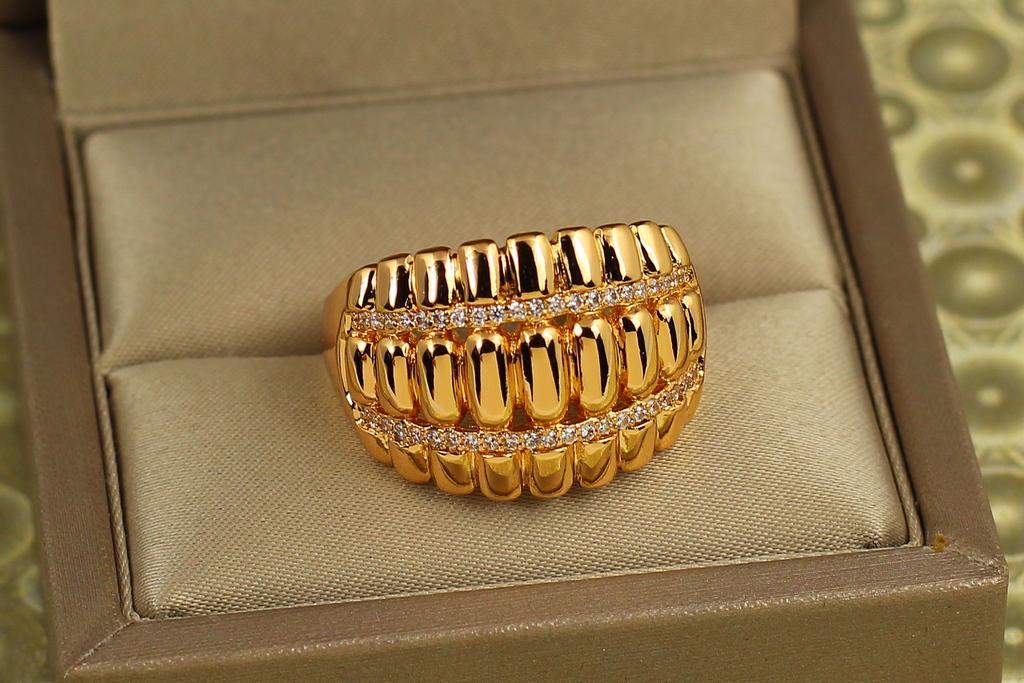 Кольцо Xuping Jewelry Гриллз р. 21 Золотистый (38187777) Кольцо Xuping Jewelry Гриллз р. 21 Золотистый (38187777)