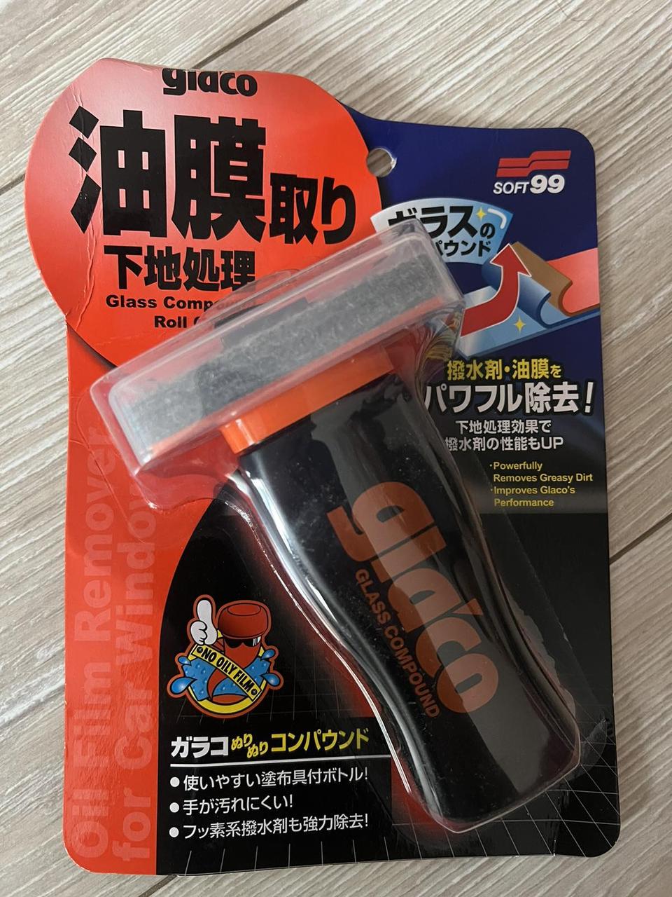 Soft99 Soft 99 Glaco Glass Compound Roll On Use For Cleaning Before Mirror Coating Windshield Stain Cleaner 100ml I.9529318