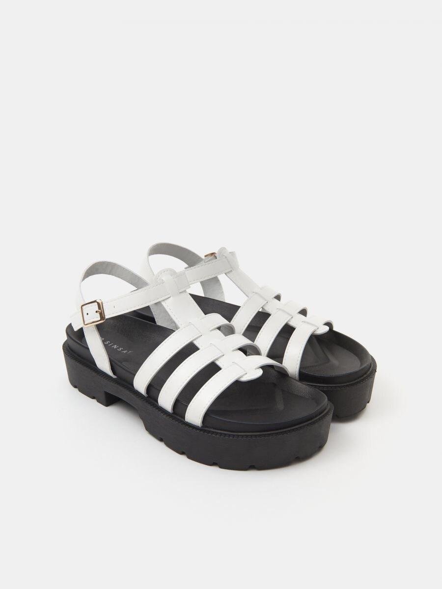 Сандалі Sinsay р. 39 Чорно-білий (9854239)