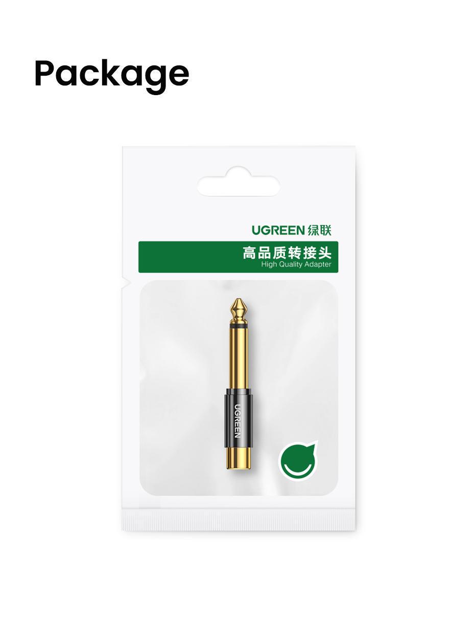 Кабель UGREEN 6,5 мм Jack-RCA 6.35 мм AUX Hi-Fi тюльпан Золотий (80731) - фото 10