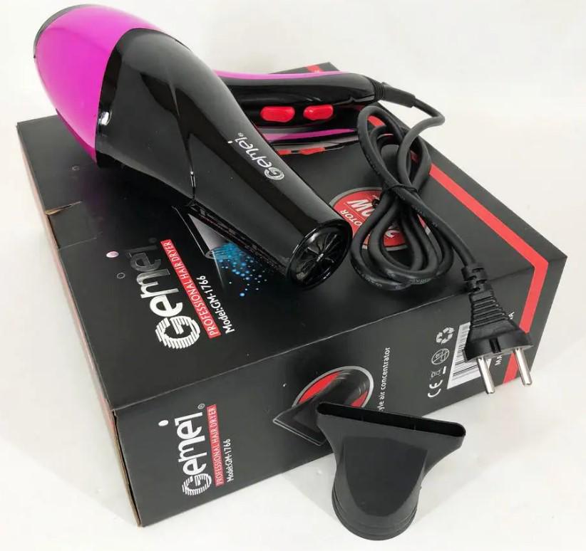 Фен Gemei GM-1766 керамічний нагрівач 2600 Вт (2390000047) - фото 2 Фен Gemei GM-1766 керамічний нагрівач 2600 Вт (2390000047) - фото 2