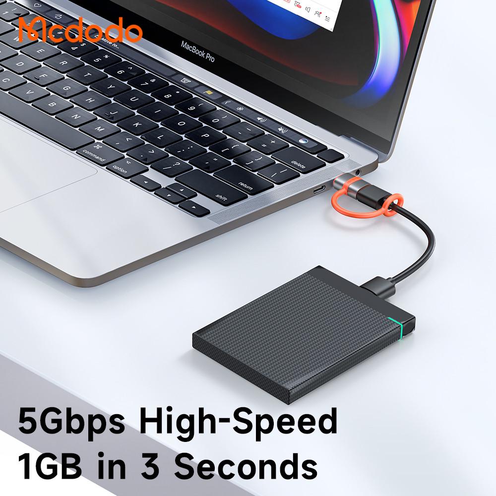 Адаптер Mcdodo OT-3810 USB-A to USB-C Adapter with Silicone Hook - фото 5