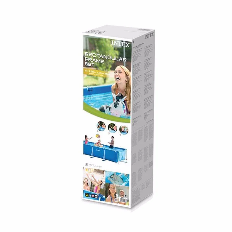 Каркасный бассейн Intex Rectangular Frame 450-220-84 см 7127 л (28273) - фото 2