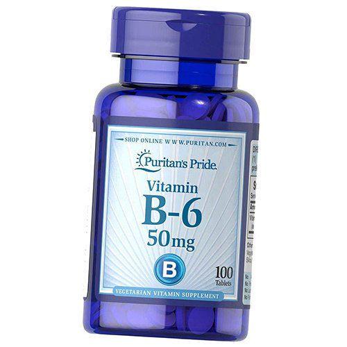 Витамин В6 Vitamin B-6 50 100 таблеток (36367205)
