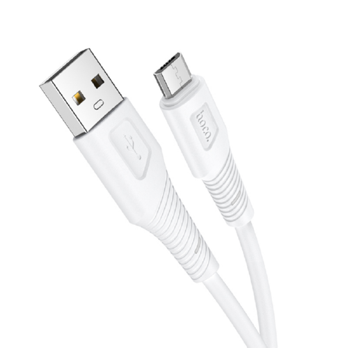 Кабель Hoco Micro USB Airy Silicone Charging X58 1 м 2,4A White - фото 2