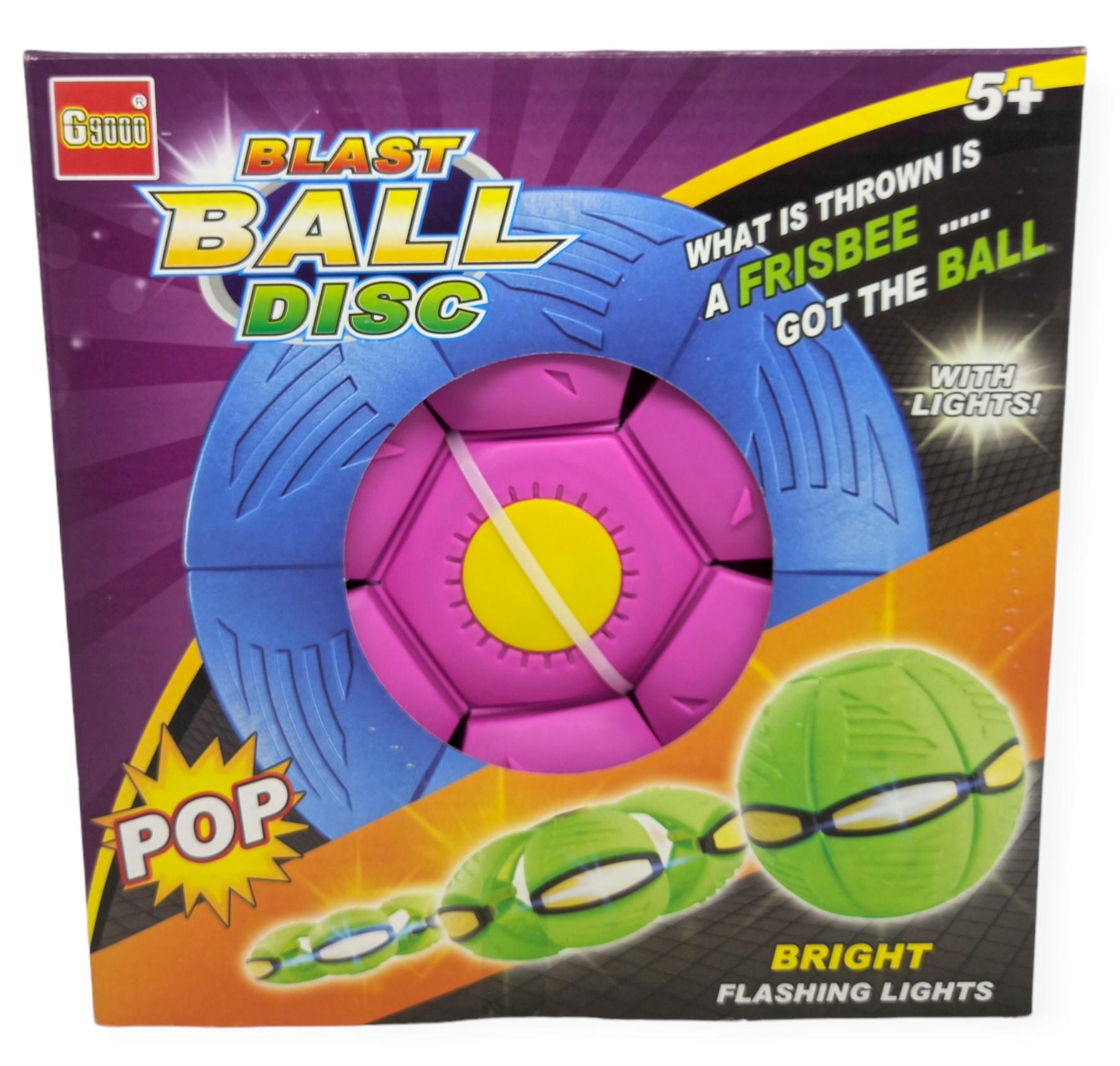 М'ячик-трансформер фрісбі Flat Ball Disc складаний світиться 6 LED (25105880) - фото 4 М'ячик-трансформер фрісбі Flat Ball Disc складаний світиться 6 LED (25105880) - фото 4