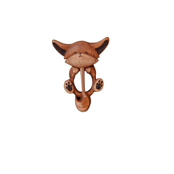 Брошь на одежду брошь Лисица (Q00043-1)