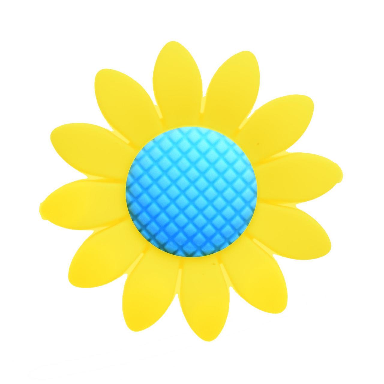 Бусина Подсолнух силиконовая для грызунков 40х10 мм 1 шт. Желтый с голубым (ГЗ4010ф54) Бусина Подсолнух силиконовая для грызунков 40х10 мм 1 шт. Желтый с голубым (ГЗ4010ф54)