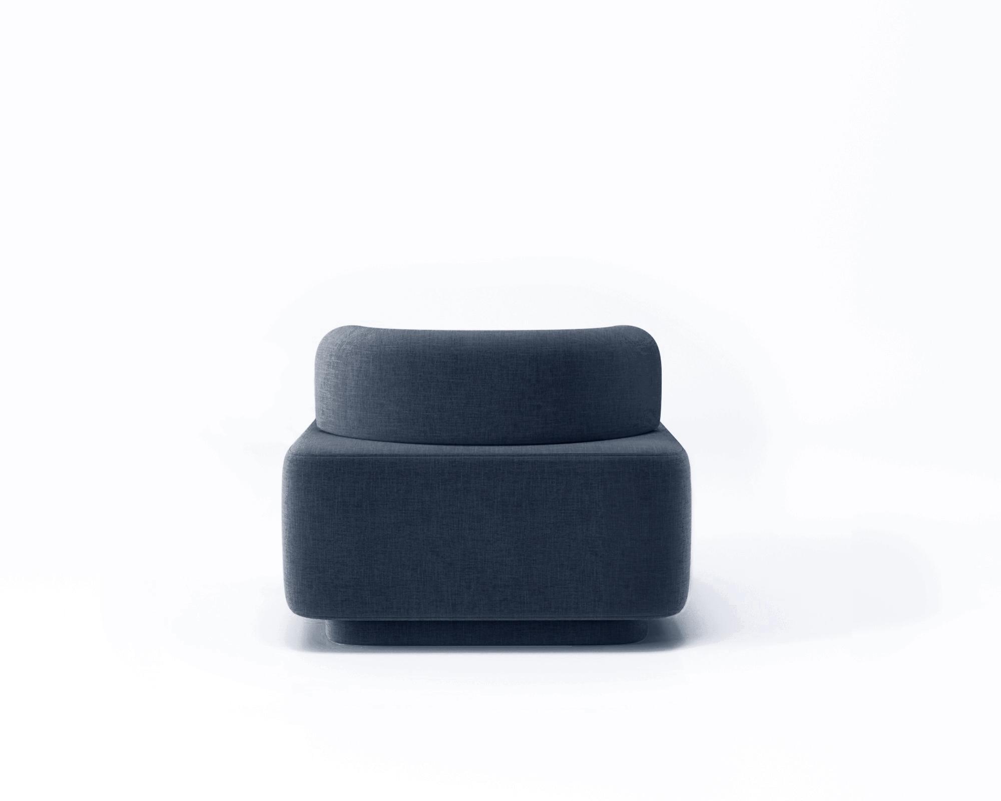 Крісло модульне Plump із вбудованою розеткою та зарядкою USB 80x80x65 см Синій (0015) - фото 4 Крісло модульне Plump із вбудованою розеткою та зарядкою USB 80x80x65 см Синій (0015) - фото 4