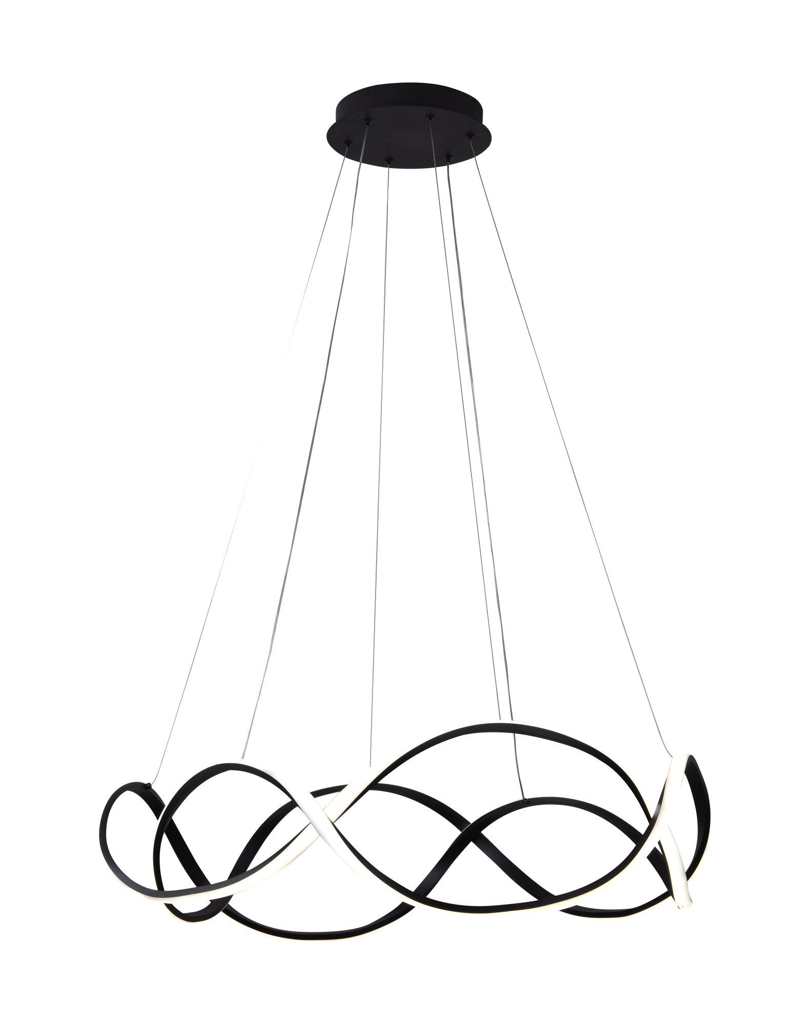 Люстра подвесная светодиодная Sirius LCD3078 BK Черный
