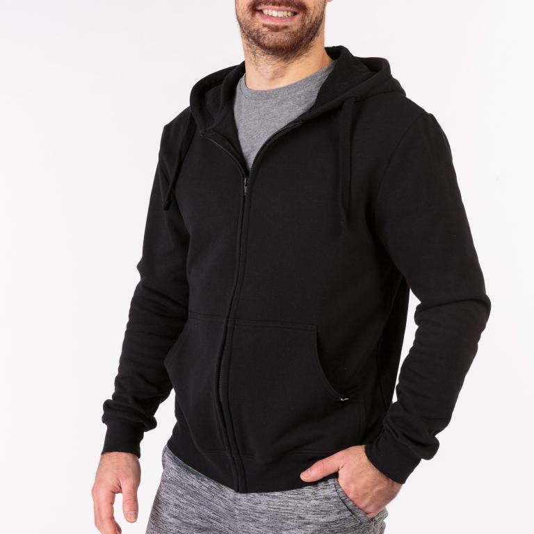 Олімпійка Joma 102109.100 Jungle Zip-Up Hoodie L Black (8424309577513) - фото 1