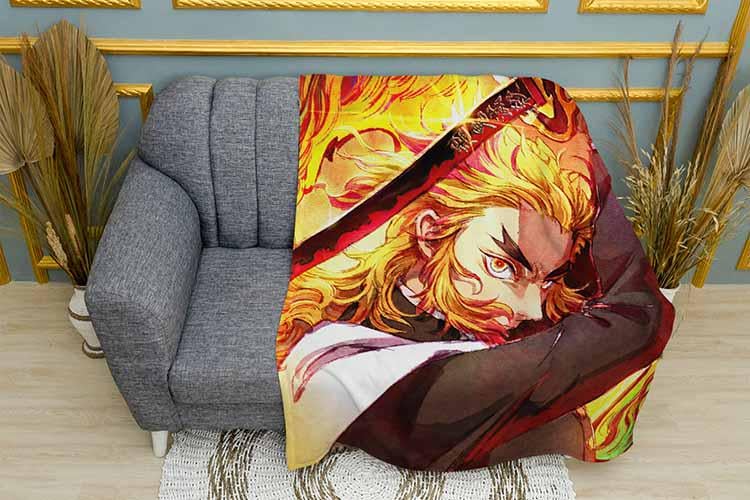 Плед Kyojuro Rengoku with sword Demon Slayer плюш однослойный 150х210 см (113764-1) Плед Kyojuro Rengoku with sword Demon Slayer плюш однослойный 150х210 см (113764-1)