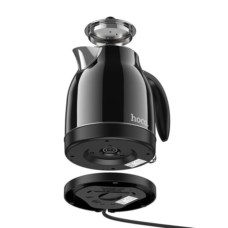 Электрочайник Hoco HE10 retro electric kettle 2200 Вт 1,7 л Черный (613302) - фото 3