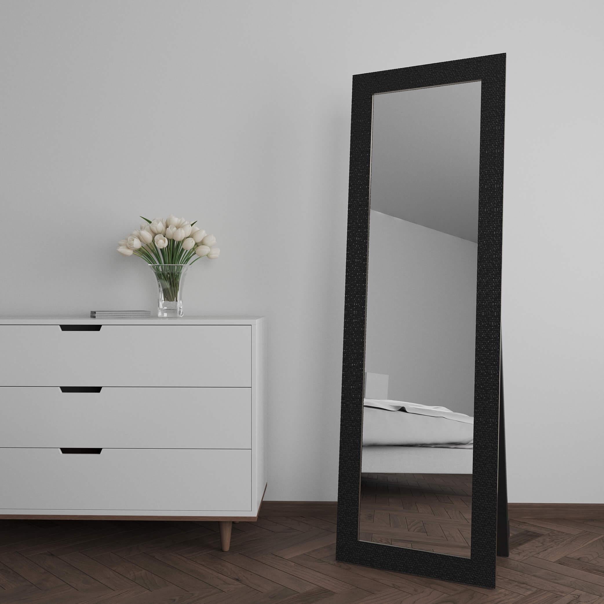 Зеркало напольное Black Mirror 186x66 Черный (8518А-101)