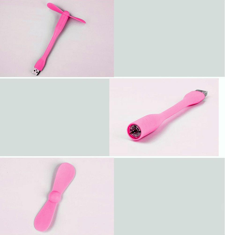 Вентилятор для повербанков и ноутбуков Розовый - фото 9