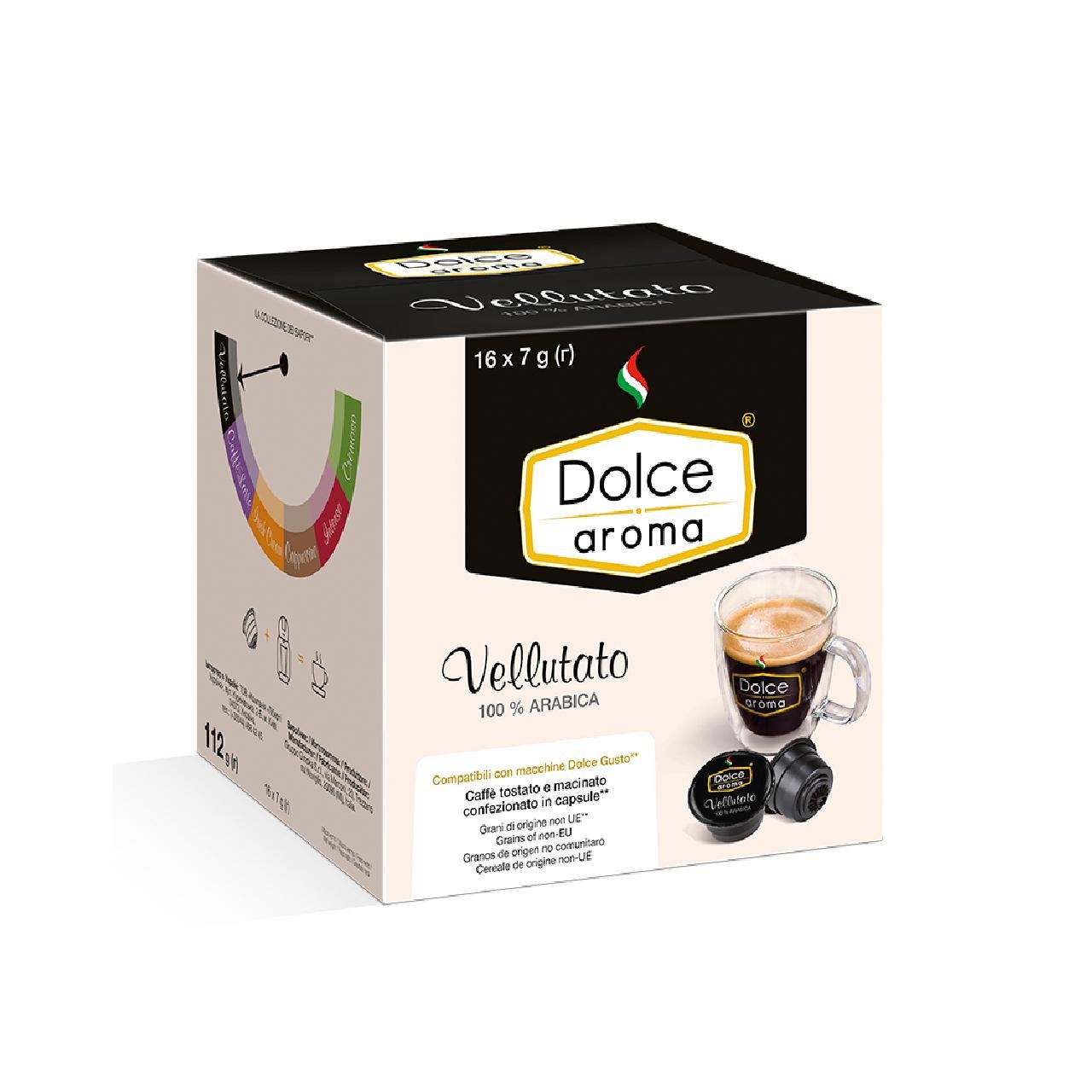 Кава у капсулах Dolce Aroma Vellutato тип Dolce Gusto 16 шт. (20340803)