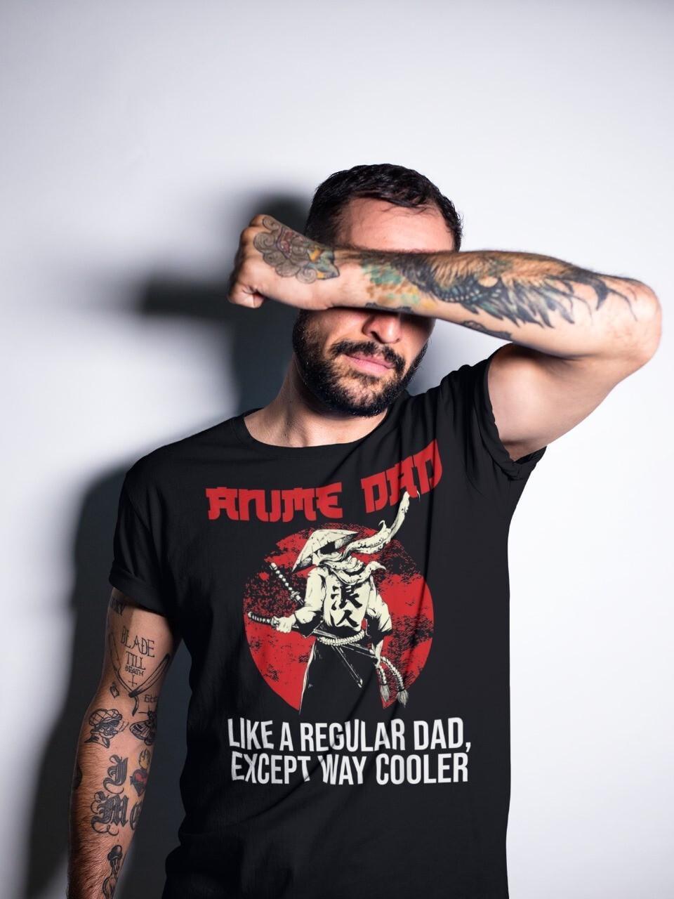 Футболка мужская Аниме Дад Лике Регулировка OS Черный (AnimeJ0473)