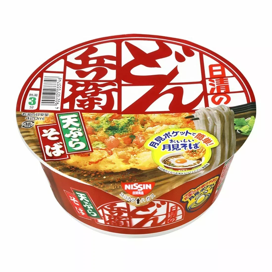 Лапша NISSIN Donbei соба с темпурой на основе даши 120 г
