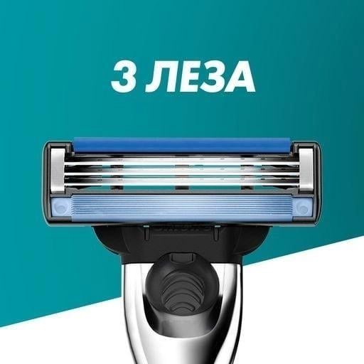 Сменные картриджи для бритья мужские Gillette Mach 3 кассеты 8 шт. (17929210) - фото 3